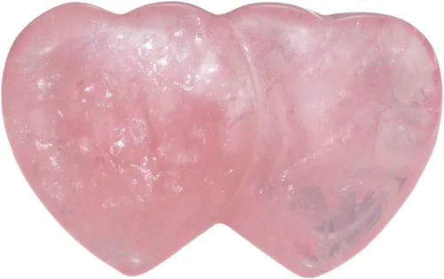 Miniatura 10 de Rockcloud Cristal curativo de cuarzo rosa de 0.5 pulgadas, piedra de preocupación tallada para chakras, reiki, equilibrio (paquete de 10)