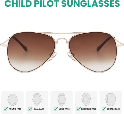 Miniatura 78 de Eyekepper Gafas de sol piloto para niños de 3 a 10 años