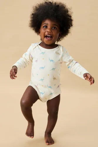 Miniatura 10 de MORI Baby Supreme Comfort - Body de manga larga para niños y niñas, mameluco unisex con cuello sobre y sin níquel