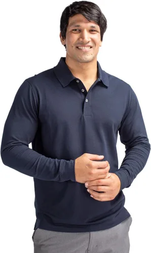 Miniatura 4 de Cutter & Buck Polo Advantage de manga larga para hombre 35+UPF