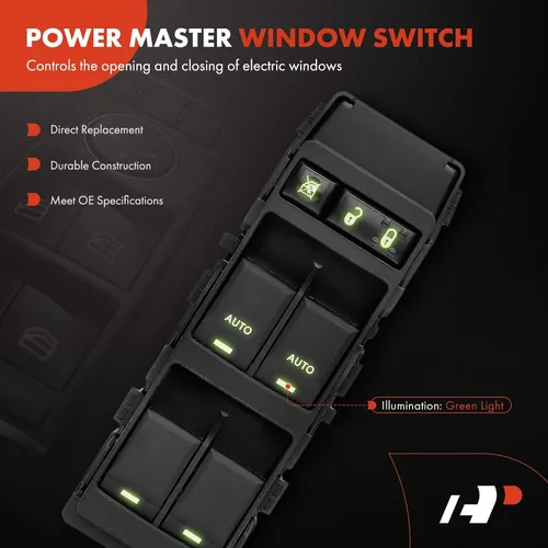 Miniatura 3 de A-Premium Master - Interruptor de ventana eléctrico compatible con vehículos Chrysler, Dodge y Jeep, 200, 300, Aspen, Sebring, Avenger, Durango