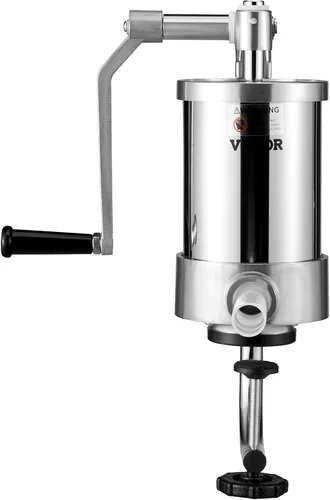 Miniatura 8 de VEVOR Embutidora de Salchicha, Capacidad de 1.5L/2.5LBS, Embutidora Vertical de Salchicha de Acero Inoxidable 304, Máquina de Relleno de Salchichas
