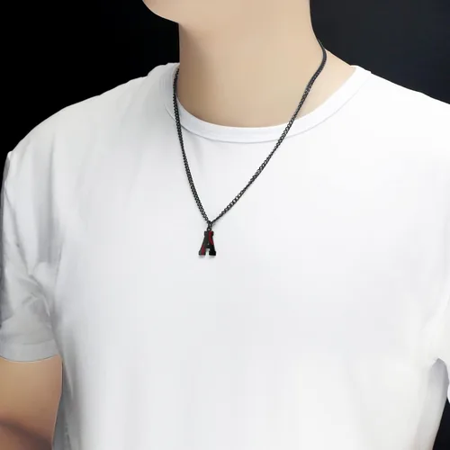 Miniatura 4 de AIAINAGI Collar de béisbol con letra A-Z para niños, dije de béisbol de acero inoxidable, cadena de plata de 22 pulgadas, regalo de béisbol