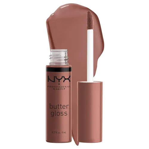 Miniatura 33 de NYX MAQUILLAJE PROFESIONAL Brillo de mantequilla, brillo de labios no pegajoso - crema brulée (natural)