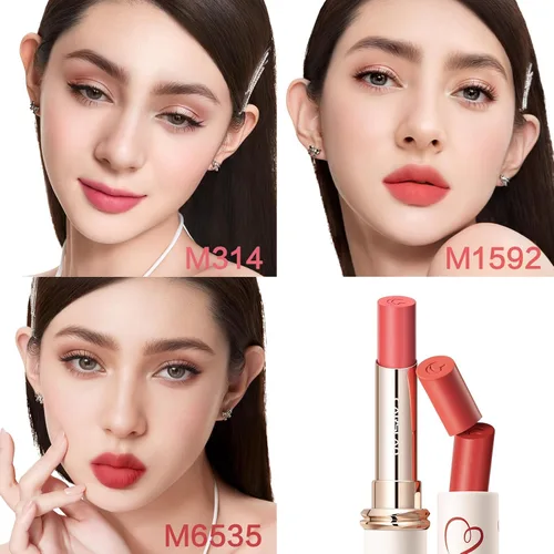 Miniatura 5 de CARSLAN Juego de pintalabios mate para regalo del día de San Valentín, maquillaje de color de labios hidratante, lápiz labial altamente pigmentado