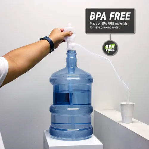 Miniatura 3 de TERA PUMP - Bomba manual TRDPF24, bomba de agua potable, transferencia rápida (1.8 GPM) Tubo de admisión flexible y recto ajustable