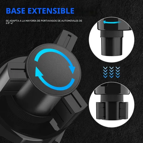 Miniatura 4 de DYLEN Expansor de portavasos para automóvil, extensor de adaptador de portavasos 2 en 1 para automóvil con inserto expandible, se adapta a Yeti