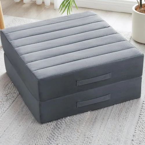 JKMAX 2 Piezas Almohadas de Espuma de Alta Densidad para Piso - Almohadas Grandes Mejoradas para Asientos de Adultos - Cojín de Piso para Exteriores