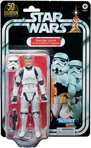 Miniatura 3 de STAR WARS The Black Series George Lucas (con disfraz de Stormtrooper) Figura de juguete de 6 pulgadas a escala Lucasfilm del 50 aniversario, juguete