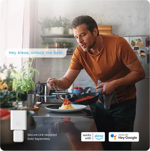 Miniatura 6 de Lockly Smart Lock modelo 7S, cerradura de puerta inteligente Bluetooth, entrada sin llave con teclado digital PIN Genie®, cerrojo de bloqueo