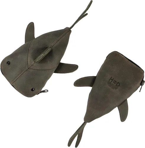 Miniatura 2 de Hide & Drink, Bolsa de monedas con cremallera, Estuche en forma de tiburón, Animales de peluche, Banco, Bolsa de cambio, monedero para lápices