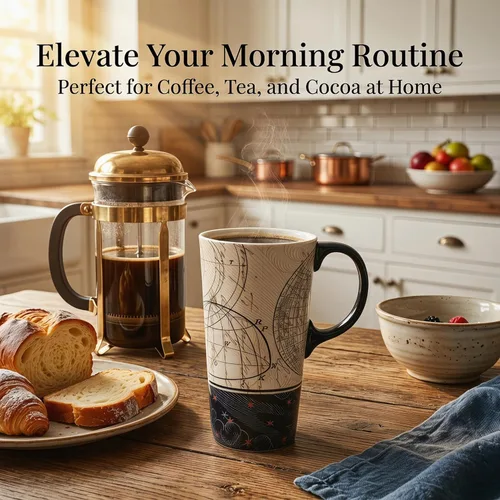 Miniatura 4 de Taza de viaje de cerámica Topadorn con tapa sellada y caja de regalo, taza de café de 17 onzas para café con leche y chocolate caliente, apta