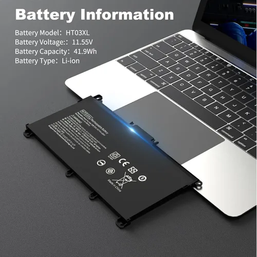 Miniatura 2 de Batería HT03XL para HP Pavilion, L11119-855 HTO3XL Reemplazo de batería para HP 15T-CS200 15-CS0053CL 15-CW1XXX 15-DW0033NR 15-DA0014DX 14M-DH1003DX