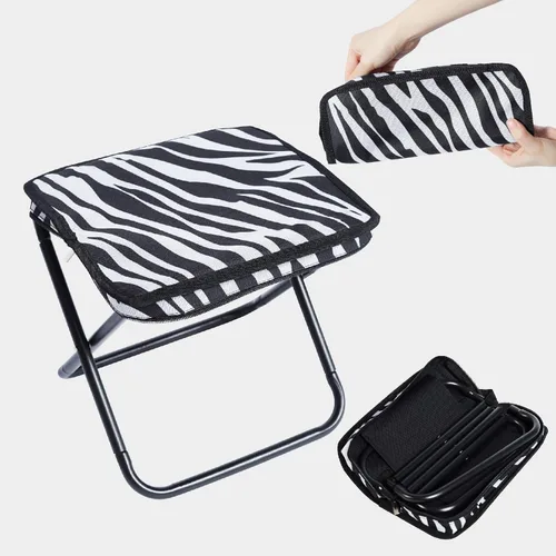 Miniatura 7 de Taburete plegable para campamento: 1.1 libras Taburete portátil ligero para pies de carga 300 libras - 10.5 pulgadas, silla de camping, pesca, A