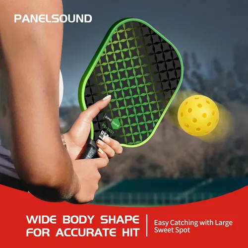 Miniatura 4 de Pickleball Paddles Set of 2 or 4, USAPA Approved Fiberglass Pickleball Racket Set with 4 Outdoor Pickleballs and 1 Carrying Case Paquete de 4 - 4