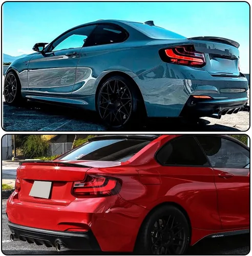 Miniatura 2 de Alerón trasero negro mate para BMW Serie 2 F22 F87 M2 Coupé 2014-2020 220i 228i 230i M235i M240i Tapa trasera de fibra de vidrio Highkick Wing Lip