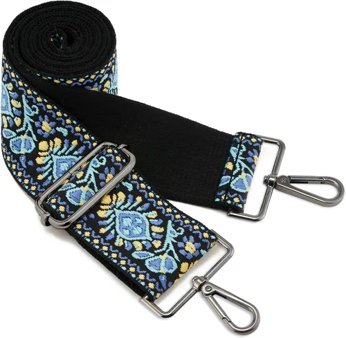 Miniatura 127 de ZOOEASS Hebillas de níquel Correa ancha para el hombro ajustable de repuesto para cinturón de pistola, hebilla de guitarra estilo bandolera