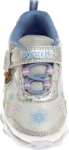 Miniatura 4 de Disney Zapatillas de deporte Frozen para niñas, sin cordones, con luz, para correr (bebéniña pequeña), Púrpura tornasol