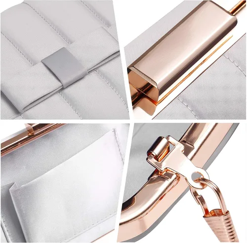 Miniatura 4 de expouch Satin Evening Bag for Women Elegant Clutch Purse Bag Crossbody Handbags for Wedding Party Prom