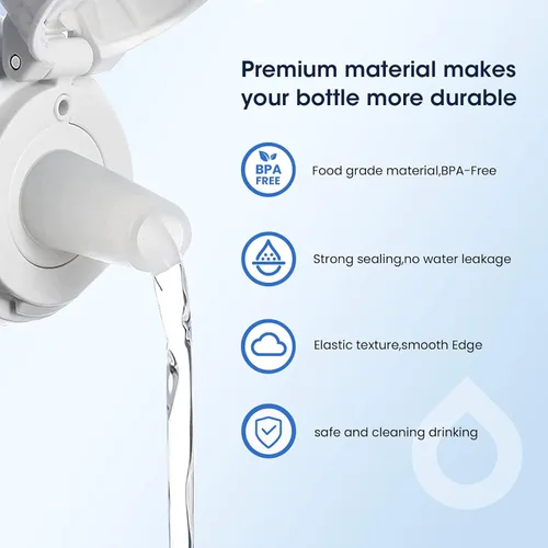 Miniatura 2 de GLACIER FRESH Boquilla de repuesto para botella de agua Brita, piezas de repuesto de válvula de mordida de botella de silicona compatibles