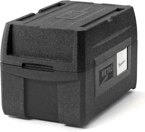 Metro Mightylite ML180XL Transportador de Alimentos Aislado de Carga Superior - Transportador de Bandejas Multipropósito de Grado Profesional, Negro