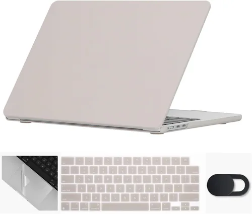 Miniatura 23 de Se7enline Compatible con MacBook Air 2024 de 15 pulgadas M4 M3 M2 A2941/A3114/A3241 Funda rígida para laptop Mac Air 15.3, cubierta protectora