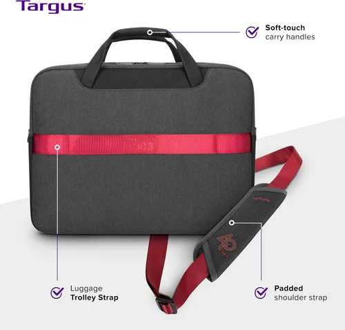 Miniatura 5 de Targus Maletín EcoSmart Cypress para el 40 aniversario, se adapta a portátiles de hasta 15.6 pulgadas, mochila ecológica hecha de 21 botellas de PET