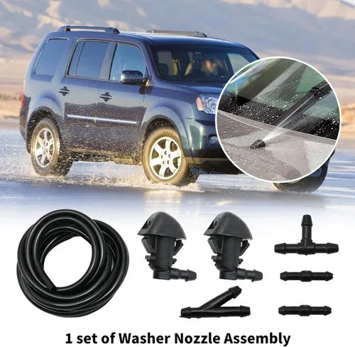Miniatura 2 de EATAKWARD 76810SZAA01ZA Reemplazo del conjunto de boquilla del limpiaparabrisas delantero para Honda Pilot 2009-2015 Boquilla de líquido
