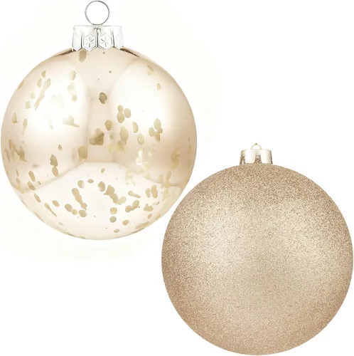 XmasExp Adornos de Navidad grandes de 6 pulgadas, decoración de árbol gigante, bolas colgantes decorativas inastillables para decoración de fiestas