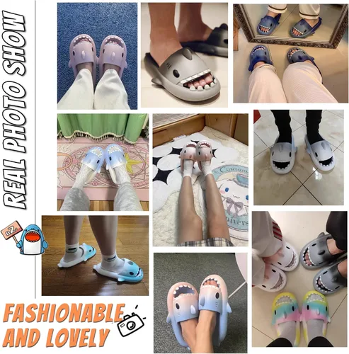 Miniatura 7 de Shark Slides Slippers for Women Men - 2022 Limited Edition Cloud shark Sandals unisex Cartoon Shower Anti-Slip Fashion Cloud Slippers Open Toe