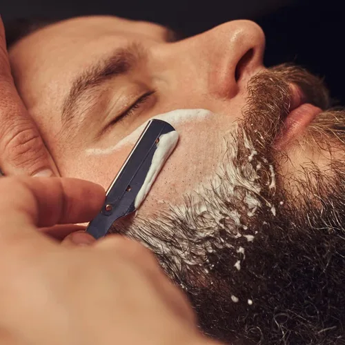 Miniatura 5 de Tijeras para cortar cabello y tijeras para degrafilar para cortar el cabello, kit de tijeras de peluquero profesional de Fcysy con navaja de borde