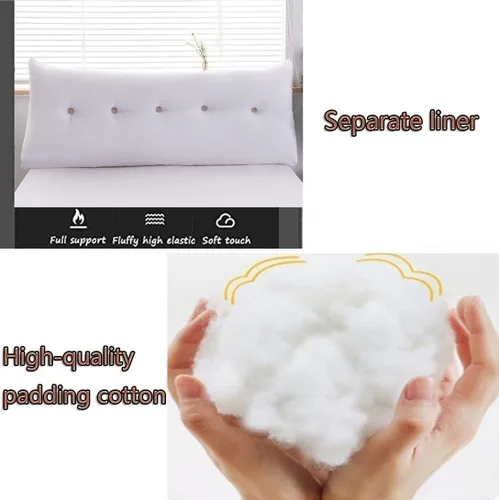 Miniatura 3 de Almohadas de cuña para cabecero + almohada de cuña para descansar y leer, cojín triangular súper suave, soporte de posicionamiento, almohadas largas