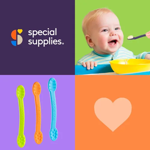 Miniatura 5 de Special Supplies Duo Spoon Herramientas de terapia motora oral, paquete de 3, estimulación texturizada y tratamiento de entrada sensorial