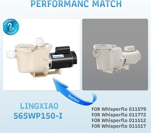 Miniatura 6 de Bomba de piscina enterrada 1HP, 6340 GPH Bomba de piscina autorecortable de alto caudal, 115V/230V, bajo ruido, potente bomba de piscina