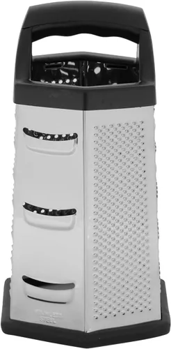 Miniatura 2 de Home Basics Rallador de queso de acero inoxidable de 6 caras, negro