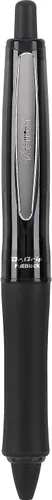 Miniatura 2 de PILOT Dr. Grip FullBlack Bolígrafo recargable y retráctil, punta media, tinta negra, paquete de 3 (14634), ideal para la escuela, diario y escritura