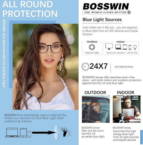 Miniatura 2 de Gafas de bloqueo de luz azul para mujeres/hombres, paquete de 4 unidades para lectura en computadora, juegos, televisión, teléfono, antirreflejos