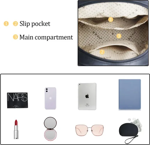 Miniatura 5 de KKXIU Bolso pequeño de la mochila del cuero sintético de la manera para las mujeres y las niñas adolescentes con la borla, Negro -, Viajar
