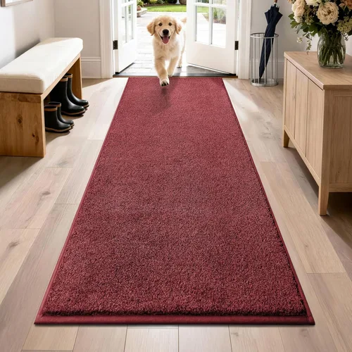 Miniatura 48 de PURRUGS Alfombra de área de fácil cuidado de 4 x 6 pies, antideslizante, lavable a máquina, tapete para puerta de perro, resistente a las manchas