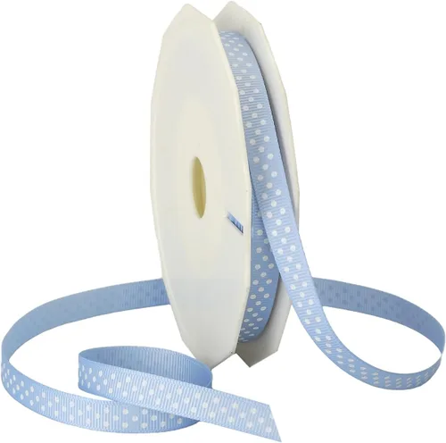 Miniatura 6 de Morex Ribbon Swiss Dot - Cinta de grogrén de poliéster, carrete de 3/8 pulgadas por 20 yardas, aguamarina