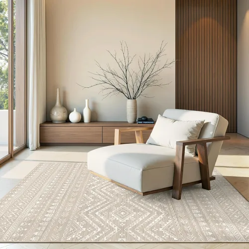 Miniatura 29 de Miukiki Alfombra marroquí lavable de 2 x 3 pies para sala de estar, antideslizante, plegable, grande y suave, para comedor y dormitorio