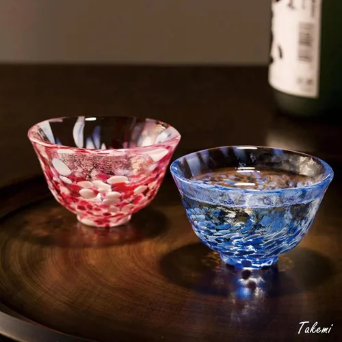 Miniatura 2 de Tazas de sake japonesas hechas a mano, exquisita cristalería artesanal para sake frío y shochu, elegante vaso para cualquier ocasión, fabricado