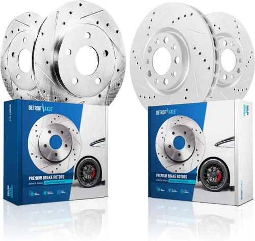 Miniatura 69 de Detroit Axle - Rotores de freno traseros para Toyota GR Supra BMW 230i 330e 330i 430i 530i 530i 530e 540d 540i xDrive X3 X4 Z4, rotores de freno