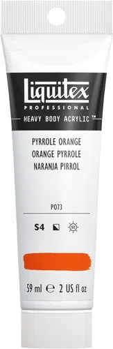Miniatura 38 de Liquitex Pintura Acrílica Profesional de Cuerpo Pesado, Tubo de 2 oz (59ml), Rojo Fluorescente