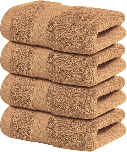 Miniatura 24 de Infinitee Xclusives Toallas de lujo para la ducha [13 x 13] – 100% algodón [paquete de 12], toallas faciales suaves y absorbentes para baño, Gris