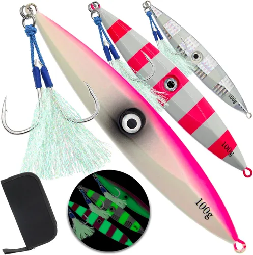Miniatura 13 de Plantillas de pesca verticales de agua salada, cuchara de jigging vertical, señuelos de atún de pesca, señuelos artificiales de pesca para atún