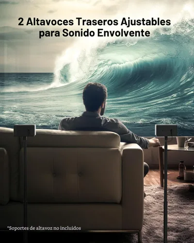 Miniatura 3 de Barra de Sonido 5.1 de ULTIMEA para Smart TV, Sistema de Sonido Surround Virtual para TV, Potencia Máxima de 320W, Altavoces Surround y Subwoofer