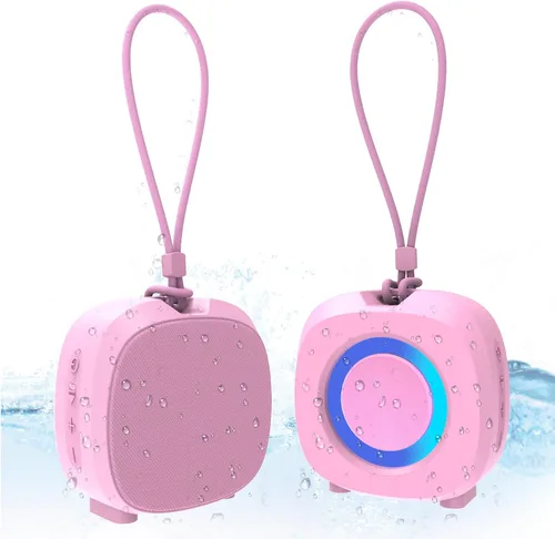 Miniatura 8 de WUIUHOU - Altavoces Bluetooth portátiles, luces RGB, altavoces TWS, mini altavoz inalámbrico impermeable IPX5 con sonido estéreo fuerte, 15 horas