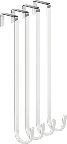 Miniatura 21 de Mars-Rock Ganchos de Metal Sobre la Puerta con Revestimiento de Plástico de 5.5" se Ajustan a Puertas de 0.5" a 1 3/8", 2 Piezas de Servicio Pesado
