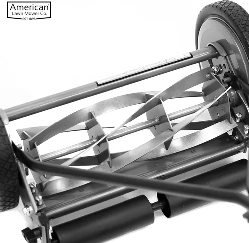 Miniatura 64 de American Lawn Mower Company 1204-14 Cortacésped de carrete de empuje de 4 hojas de 14 pulgadas, color rojo